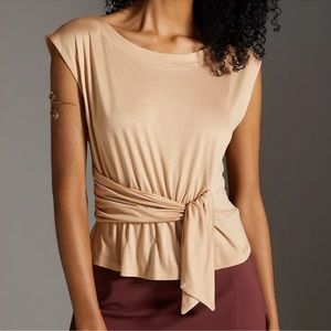 ANTHROPOLOGIE DRAPED WRAP TANK